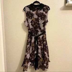 COPY - NWT Simply Vera Wang hi-lo abstract floral dress